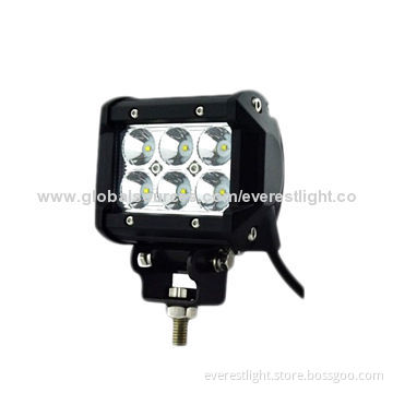 Hot Selling Off-road Light Bar, 6 x 3W Cree LEDs, PMMA Lens, Stainless Steel Bracket